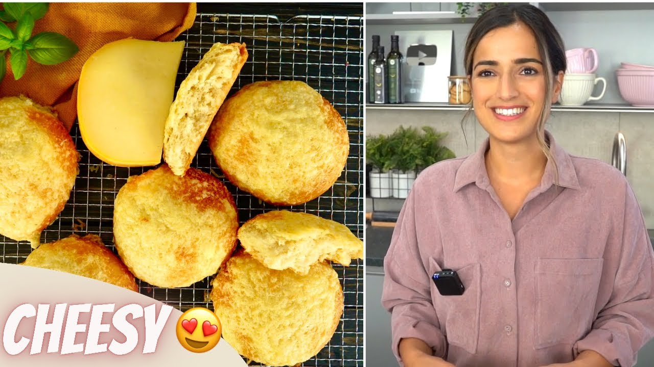 Wie vom Bäcker: KÄSEBRÖTCHEN 🤤 Mit wenigen Zutaten selber backen / Soft Cheese Buns