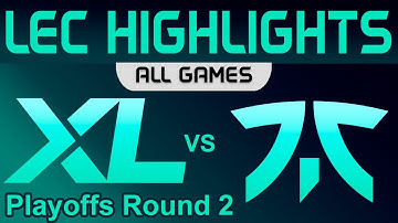 XL vs FNC ALL GAMES Highlights LEC Playoffs Semifinals 2023 Excel vs Fnatic by Onivia