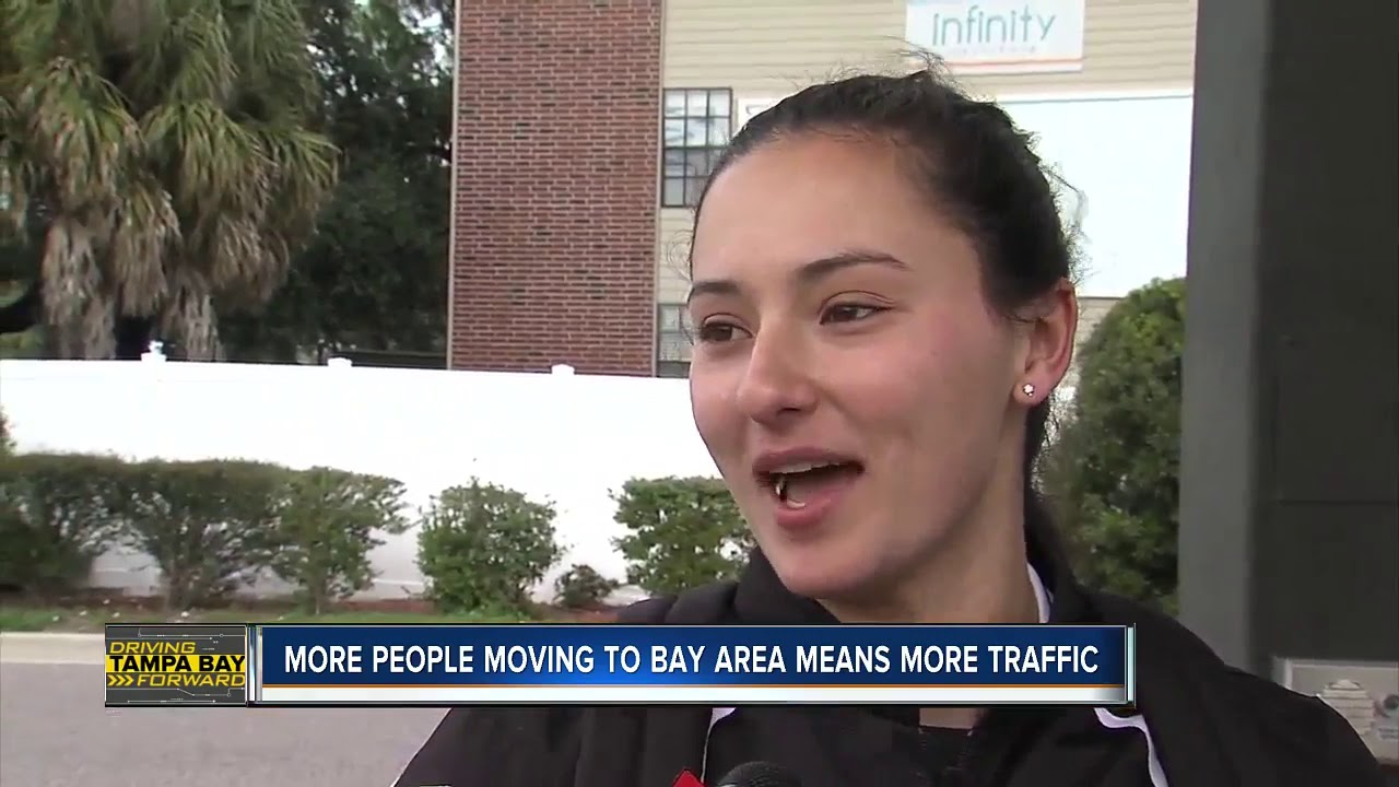 150 people move to Tampa Bay a day, congesting bay area roads