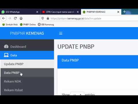 Cara Infut Data PNBP Online