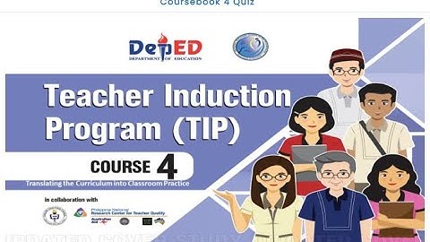 TIP Coursebook 4 I Set A Quiz 4 I Answer Key