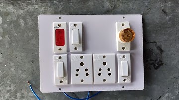 3 Switch 2 5pin Soket 1 indicator 1 holder Connection | Board Wiring (2021) | Electric Board |