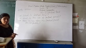 Computer - Ch-2( Control Panel) Grade-6