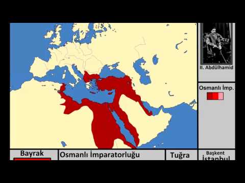 Osmanlı İmparatorluğu Kuruluştan Yıkılışa Harita