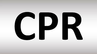 Meaning of CPR (Medical Abbreviation)