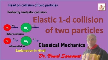 Elastic 1-d collision of two particles | L-28 | Classical mechanics