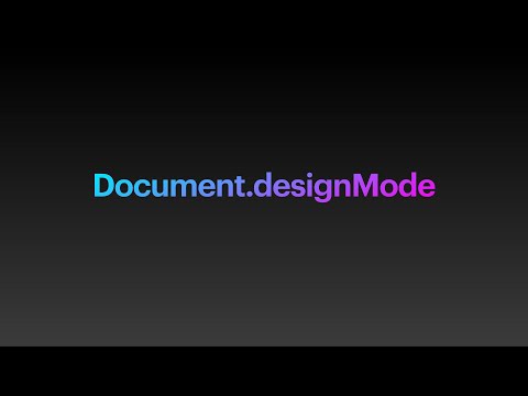 Document Design Mode