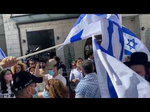 תיעוד חסידי ברלנד עוררו מהומה בהפגנת נתניהו 