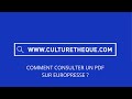 Tuto 18  comment consulter un pdf sur europresse 