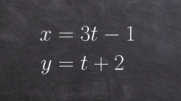 How to eliminate the parameter to identify the linear equation