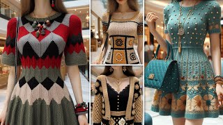 Dresses & bags knitted with wool | ideas for designers | generated by AI