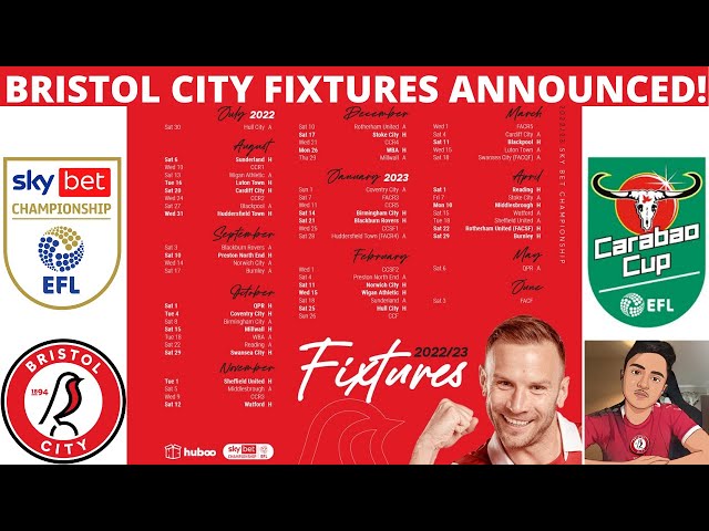 2023/24 Championship fixtures announced - Bristol City FC