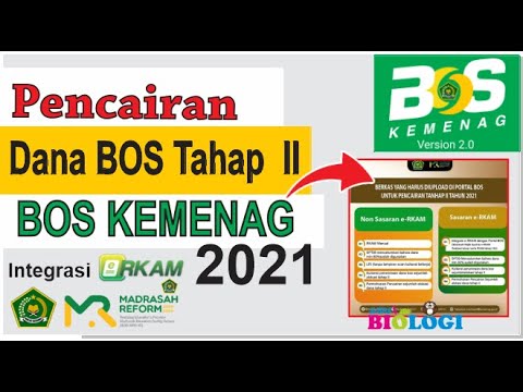 Pencairan Dana BOS Tahap 2 KEMENAG Tahun 2021 - YouTube