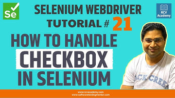 Selenium WebDriver Tutorial #21 - How to Handle Checkbox in Selenium