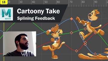 Feedback on cartoony head turn and take - splining and tracking arcs in Maya - S005