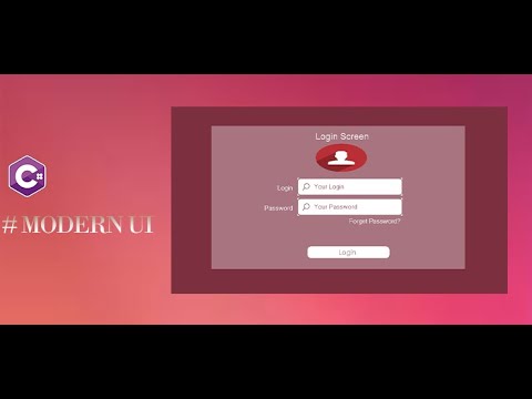 How to create a modern design Login Form with Bunifu in C#