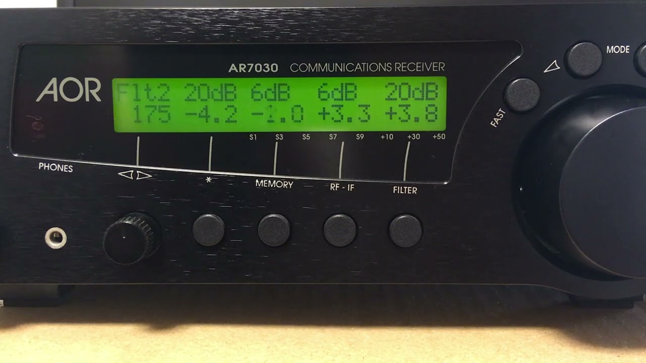 AOR  AR7030  フィルターキャリブレーション　の様子　(ar7030 filter calibrate 20200111)