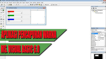 MEMBUAT APLIKASI PENGATURAN CAMPURAN WARNA [HSCROLLBAR] MS. VB 6.0