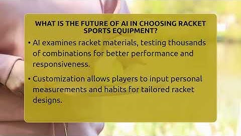What Is The Future Of AI In Choosing Racket Sports Equipment? - The Racket Xpert