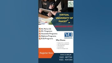 virtual university of Pakistan || Admission open | https://studio.youtube.com/video/_krNNJBAkX4/edit