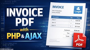 Generate Invoice PDF with PHP & AJAX | Dynamic Invoice PDF Generator