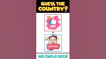 Can Guess The Country Name By Emoji Challenge || Test Your IQ Test 🤔 || #short