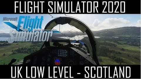 FLIGHT SIMULATOR 2020 | INDIAFOXTECHO T-45C GOSHAWK | UK LOW LEVEL - SCOTTISH HIGHLANDS