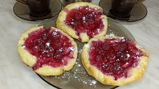 #сырники с ягодами в духовке - шикарный творожный десерт
