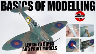 Model Making for Beginners [ Learn the basics ] 1/48 SPITFIRE MK.1 | AIRFIX-HUMBROL | Brush Painting