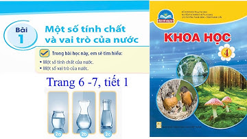 Khoa học lớp 4, Bài 1 Một số tính chất và vai trò của nước, tiết 1, trang 6-7, Chân trời sáng tạo