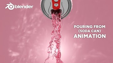 PRODUCT ANIMATION IN BLENDER 3.6 - "POURING FROM SODA CAN" - TUTORIAL #blender