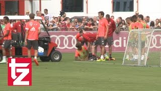 Hier Verletzt Sich Kingsley Coman - Training Fc Bayern München
