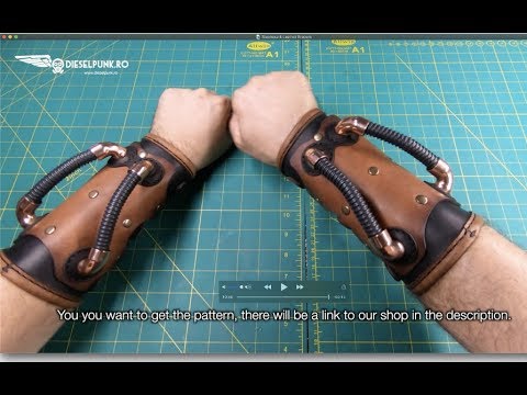 How to Make Leather Bracers - Tutorial and Pattern Download 