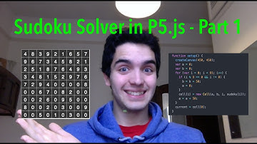 Sudoku Solver in P5.js - Coding Challenge #8.1 - CarlinoGonzalez