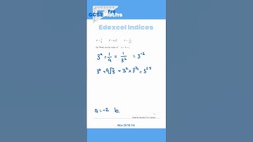 Hardest Edexcel Indices Exam Questions #gcsemaths #maths #indices #indexlaws #negativeindices