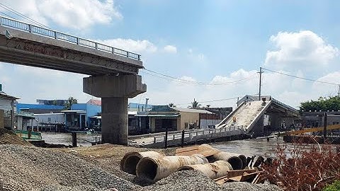CÀ MAU: CÂY CẦU HƠN 50 TỶ ĐỒNG SẮP HOÀN THÀNH BẤT NGỜ "TAN NÁT"