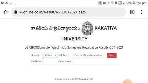 KU 2nd &4th sem Revaluation results declared