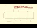 Snap Lock Box Die line - Die cut - 100% Perfect Tutorial on Adobe Illustrator