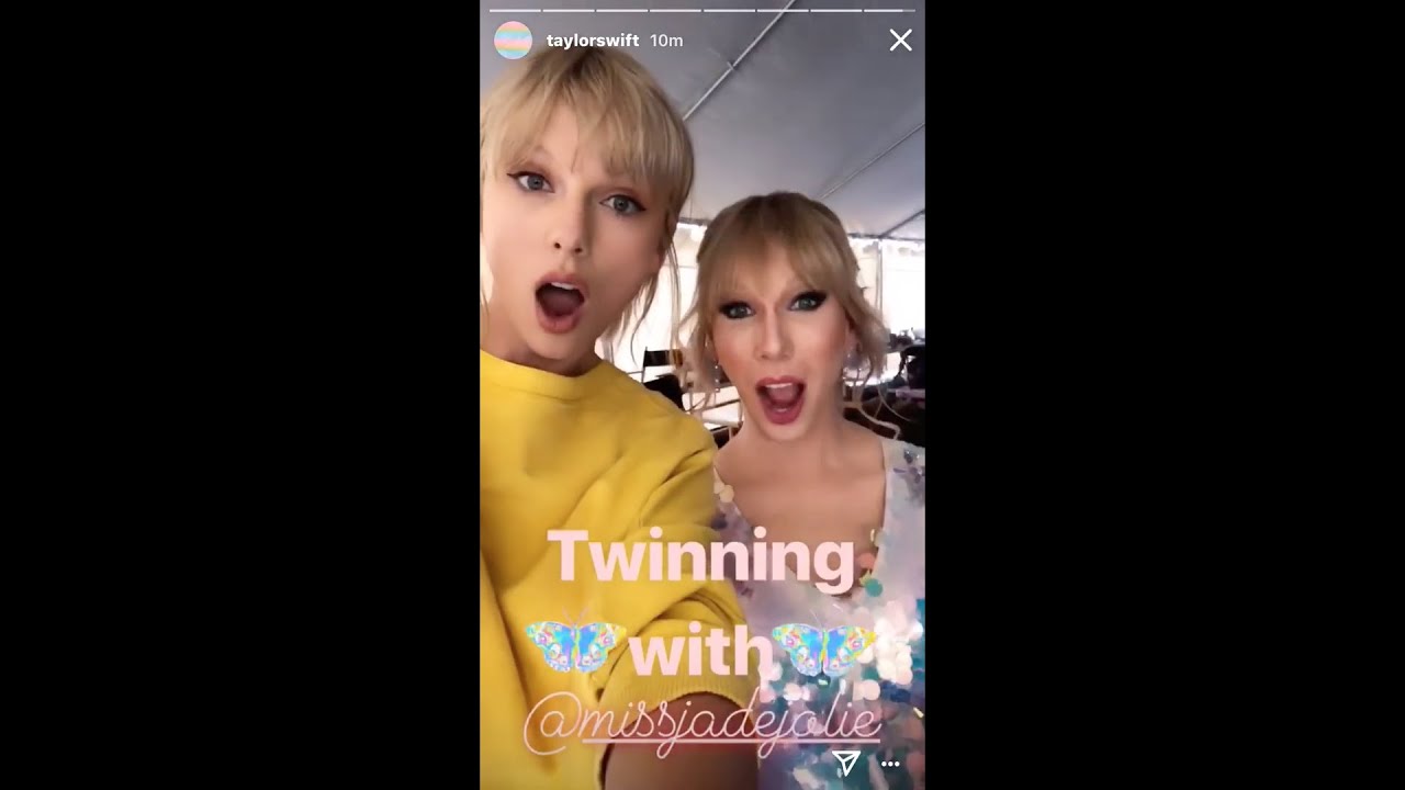 Taylor with her “Twin” !! (Jade Jolie) - YouTube