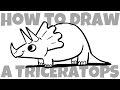 How to Draw a Triceratops