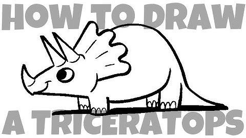 How to Draw a Triceratops