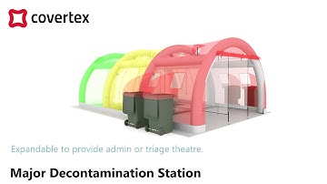 Major Decontamination Station - Compact inflatable decon unit - Covertex Ltd