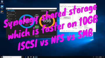 Synology shared storage-NFS vs ISCSI vs SMB which is faster on 10GB?