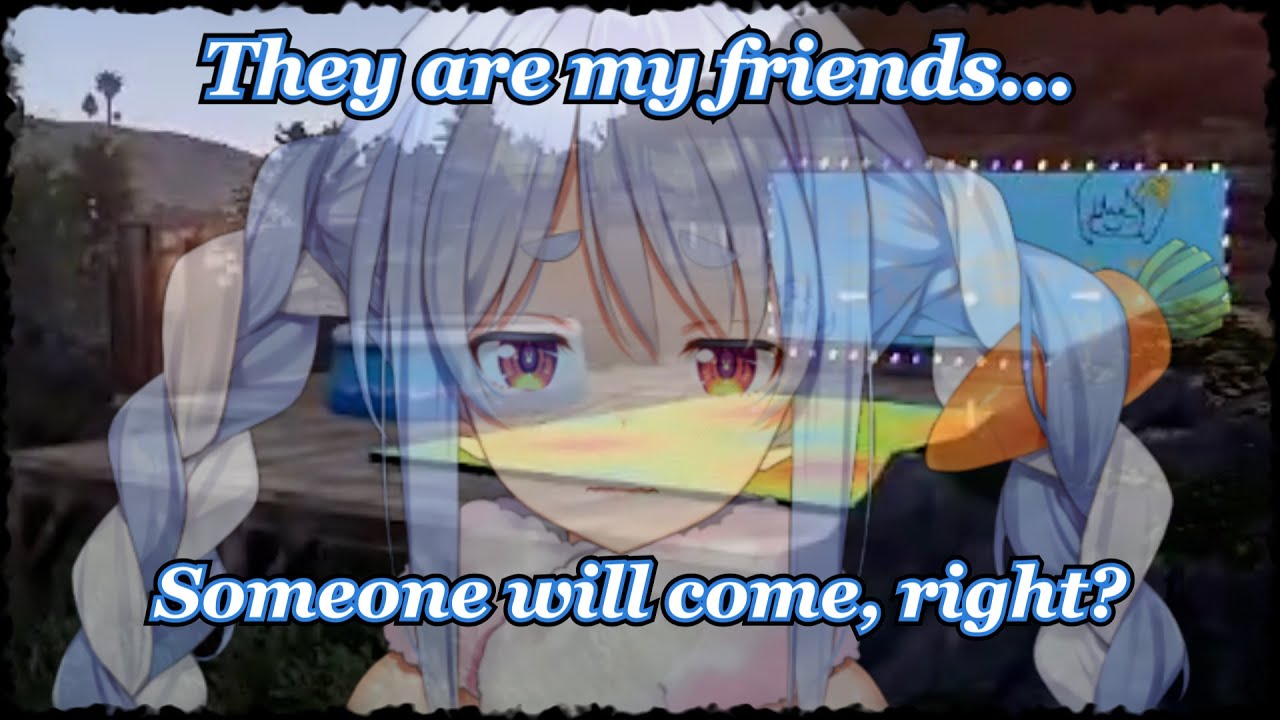 Pekora throws a huge party for holomem. Nobody shows up. Rabbit crashout