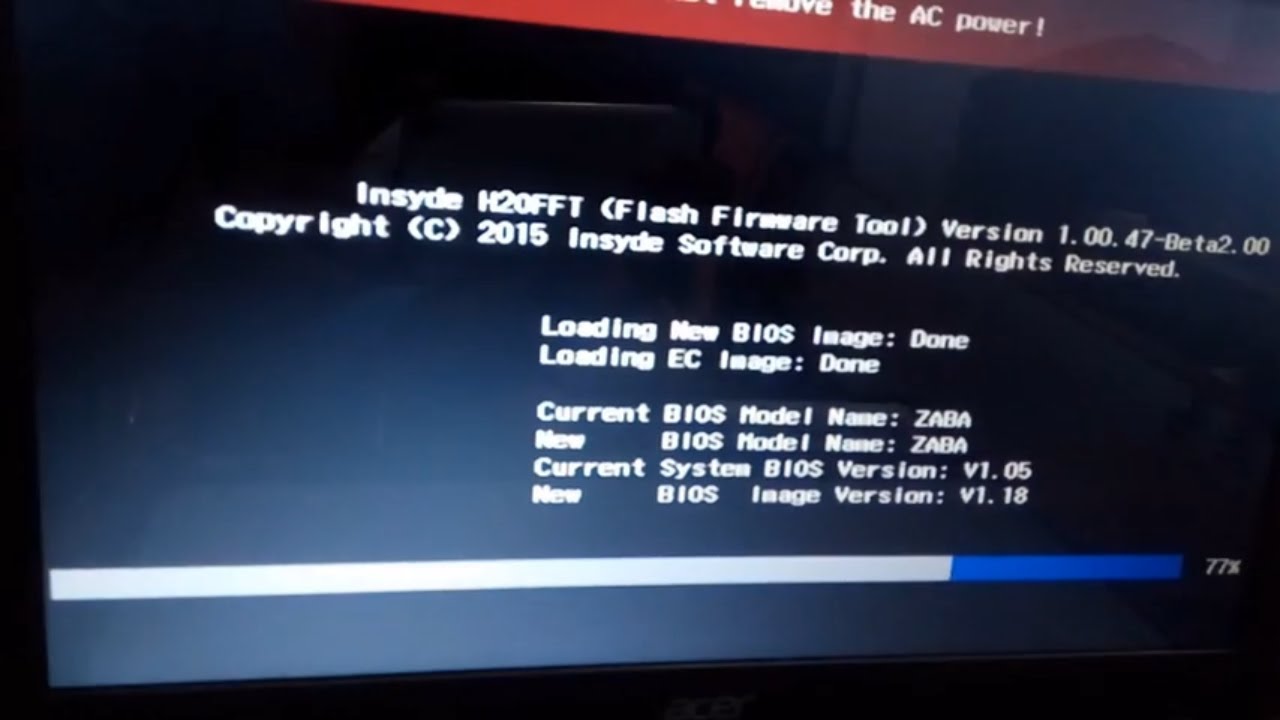 how to update bios on acer laptop - YouTube