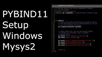 [pybind11] Setup on Windows with Mysys2