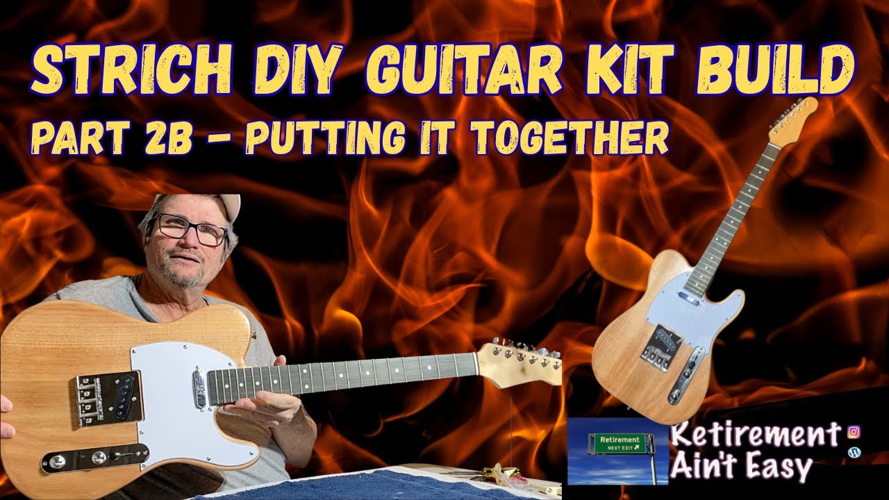 STRICH DIY Electric Guitar Kit Build - Part 2B Putting Pieces Together