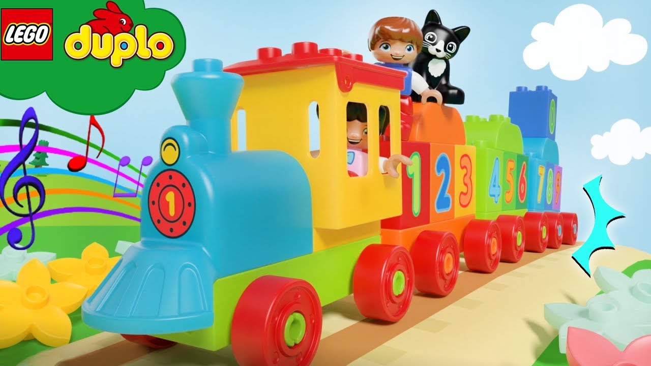 Fejde Transformer tøjlerne LEGO DUPLO - Number Train | Learn To Count Nursery Rhymes | LEGO Cartoons  and Kids Songs - YouTube