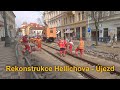 Rekonstrukce tramvajové trati v úseku Hellichova - Újezd, 19.3.2023