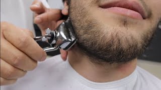 Beard Shaving With Zaza Machine Natural Hair Cut Hair Wash With Lots Of Foam